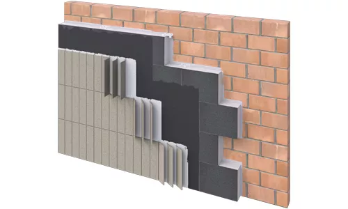 3D Build-up Interior wall tiles 3230 - small tiles