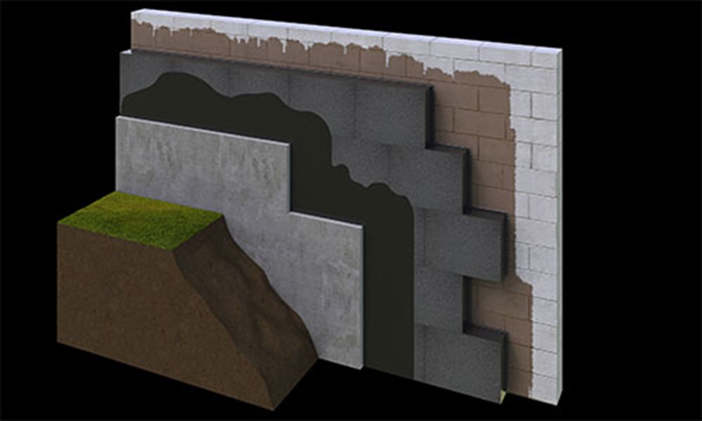 3D build-up Underground wall
