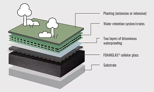 Green roof infograph