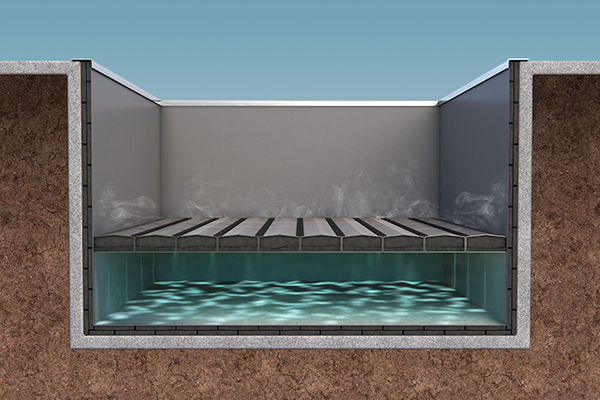 Cryospill protection in lng basin