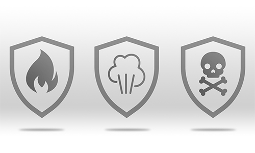 Fire hazard icons