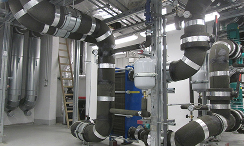 foamglas chilled water pipes