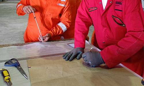 Practical training on site