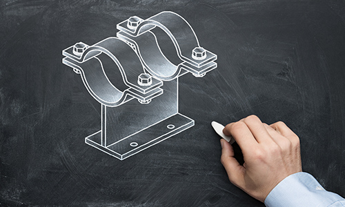 Pipe supports drawing