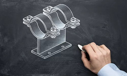 Pipe supports drawing