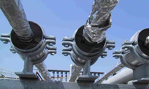 Design considerations for pipe supports and the influence on thermal ...