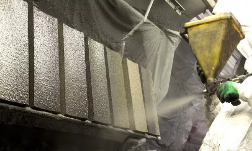 Application of anti-abrasive coating