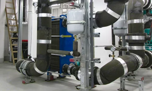 Foamglas on chilled water pipes