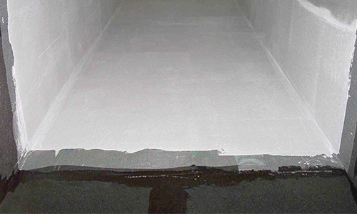 Foamglas on air shaft