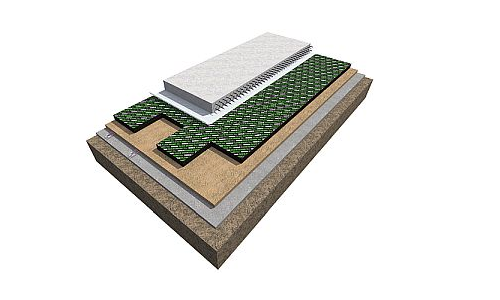 3D build up for floor insulation 