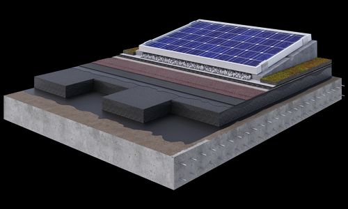 Solar green roof