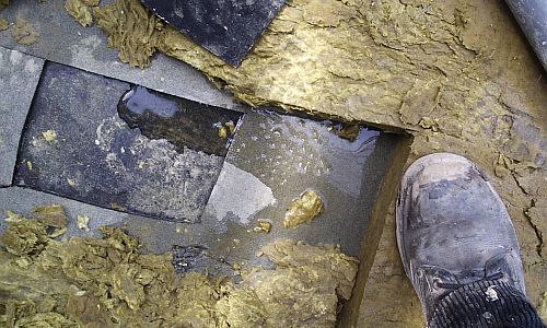 Corrosion makes insulation mold