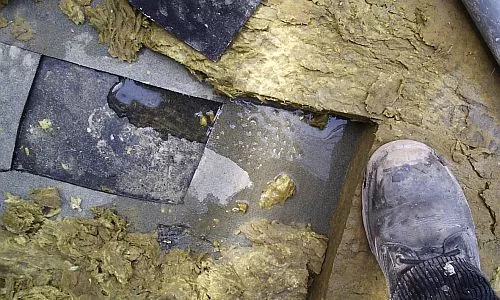 Corrosion makes insulation mold