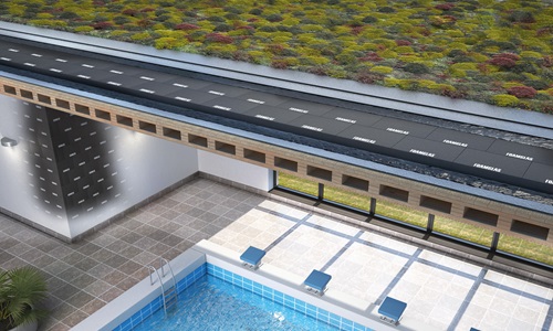 Schichtaufbau begruentes Dach