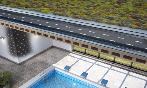 Schichtaufbau begruentes Dach