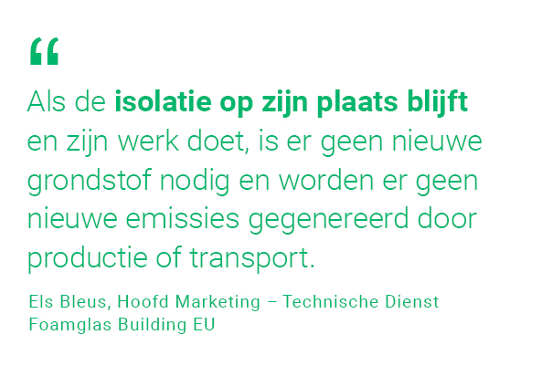 Insulation stays in place BE