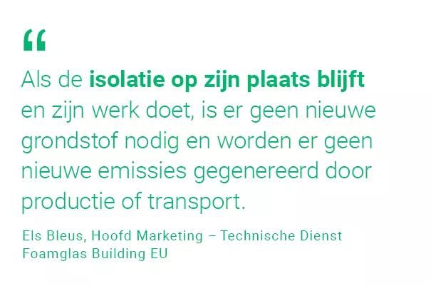 Insulation stays in place BE