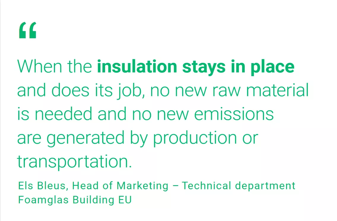 Insulation stays in place