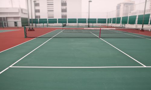 tennis court on roof