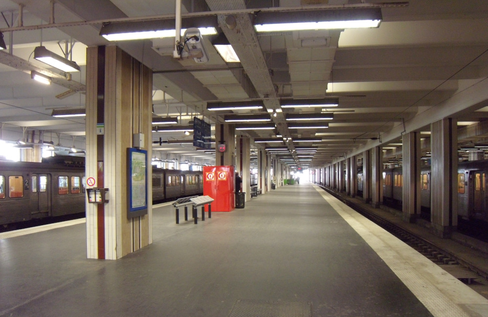 SNCF Gare du Nord, quai lignes PCF