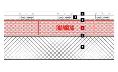 2D build-up of the roof of the Acropolis Museum