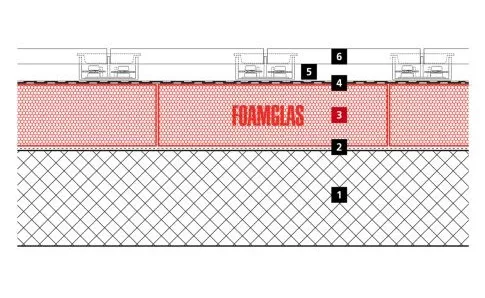 2D build-up of the roof of the Acropolis Museum