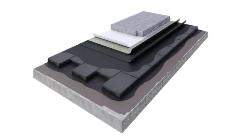 Graphic depicting Foamglas for heavy paving