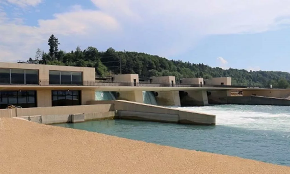 Hagneck hydroelectric power station Berne