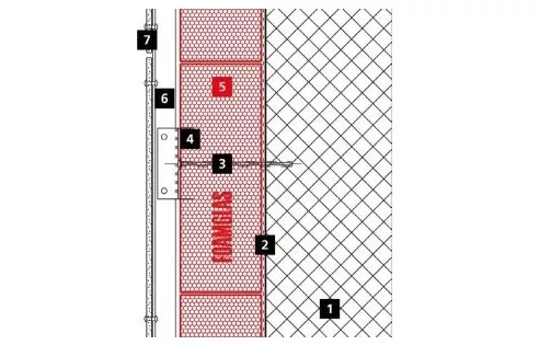 2D build-up of the facad of Kndu Villas in Antalya