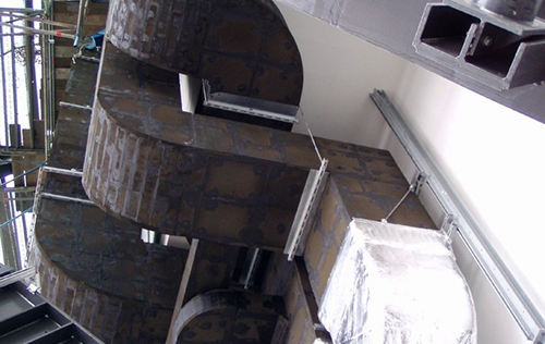 Air ducts with Foamglas