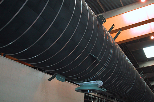 High temperature pipe with Foamglas insulation