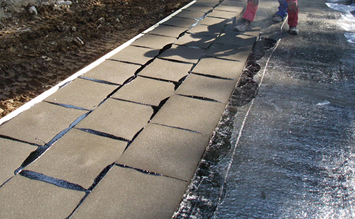 Water storage tank foamglas