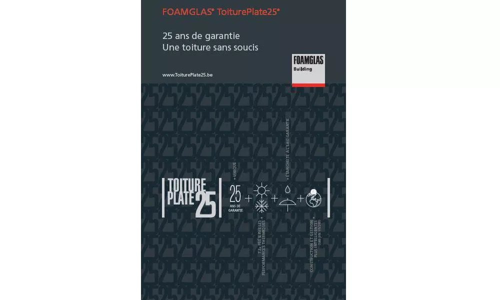 Foamglas 25 year warranty brochure Belgium FR