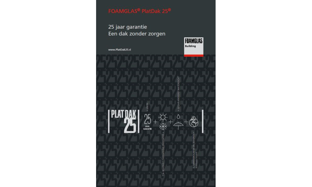 Foamglas 25 year warranty brochure the Netherlands NL
