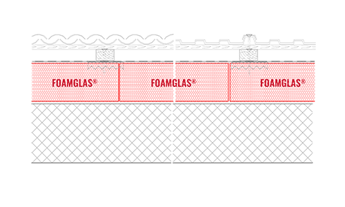 2D Build-up Roof insulation on concrete