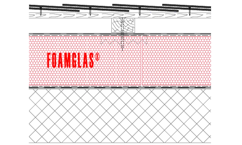2D Build-up Slate roof covering on concrete structure