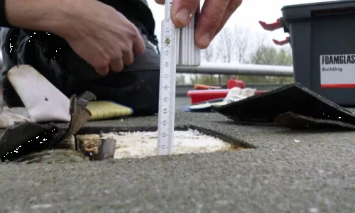 Insulation check during roofscan