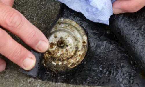 Corrosion on metal during roofscan