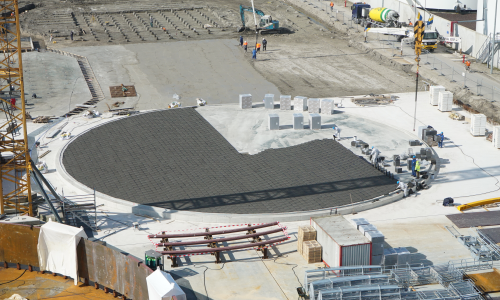 Foamglas floor insulation for tanks